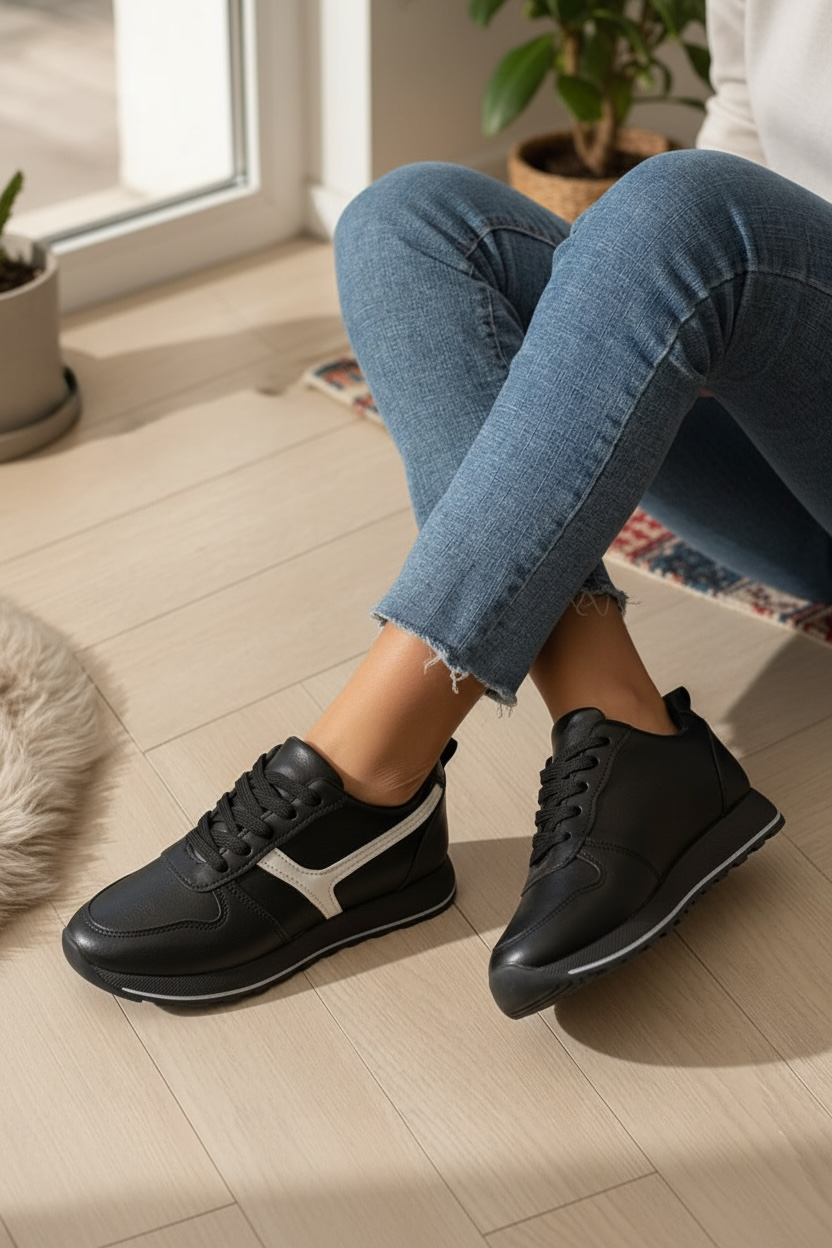 Pantofi sport damă din piele ecologică Axis