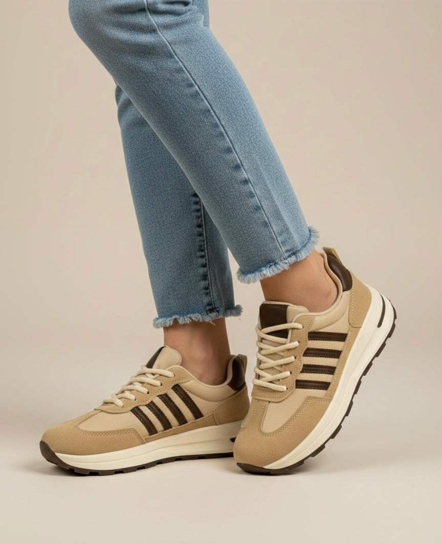 Adidași de damă cu talpă ergonomică Sand