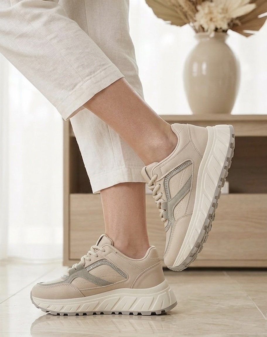 Adidasi damă moderni cu talpă groasă Cireva