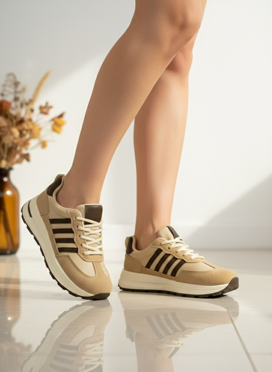 Adidași de damă cu talpă ergonomică Sand