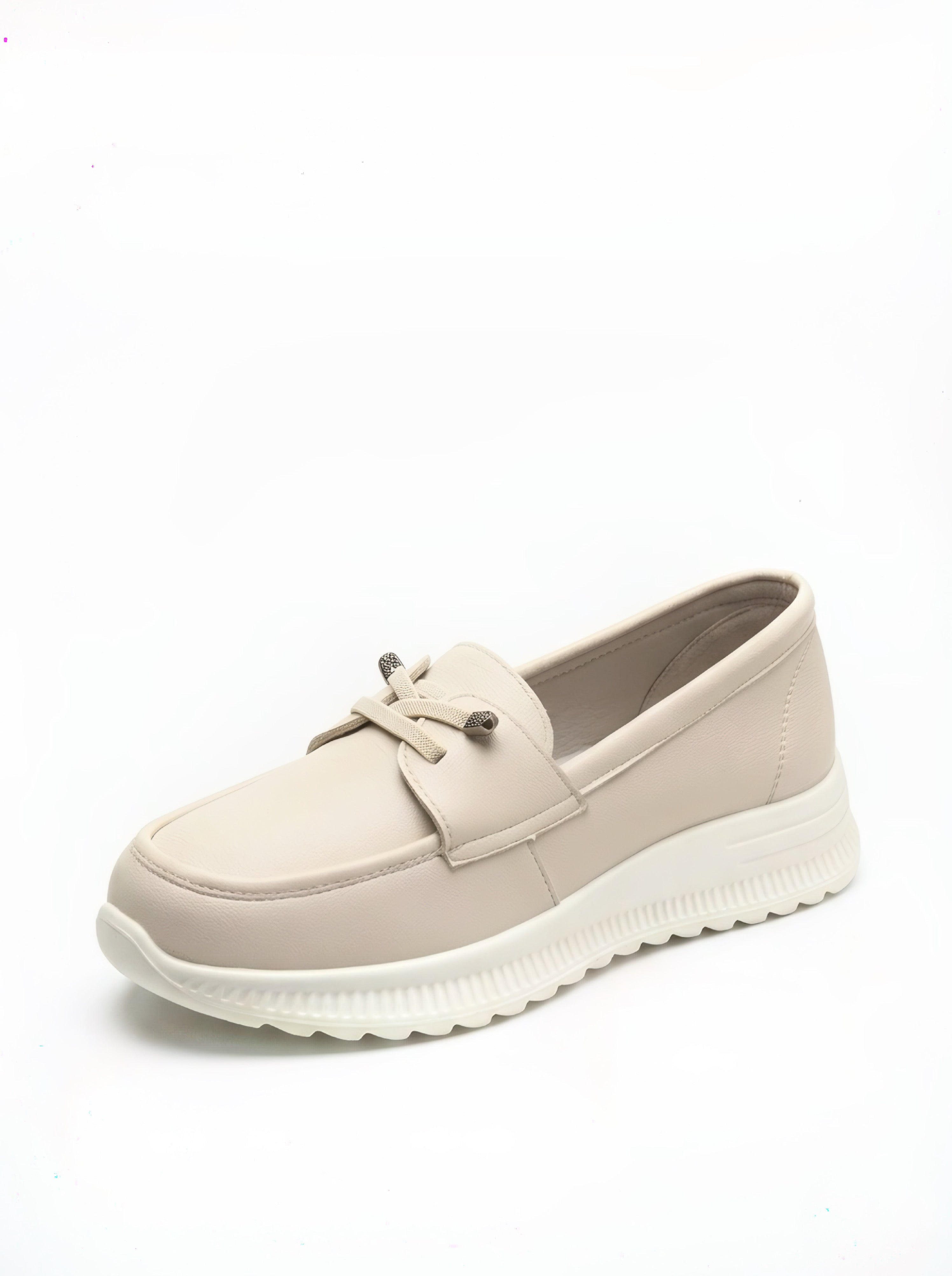 Pantofi Casual Damă Crem cu Talpă Flexibilă FREYA