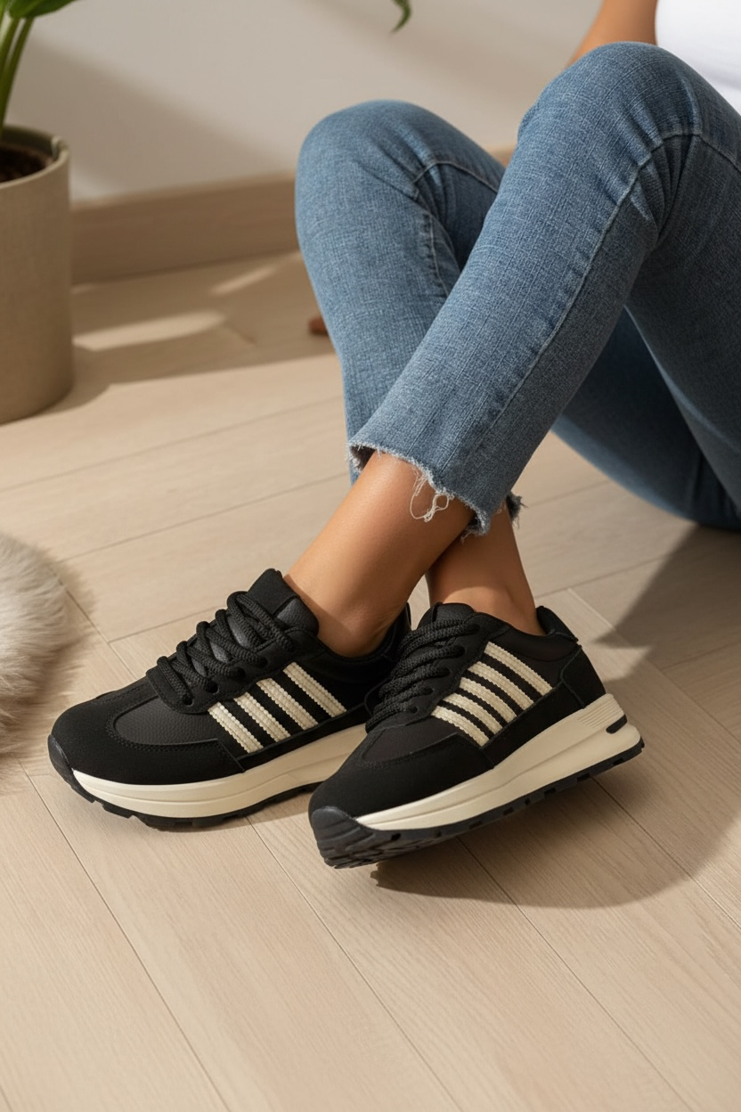 Adidași de damă cu talpă ergonomică Sand