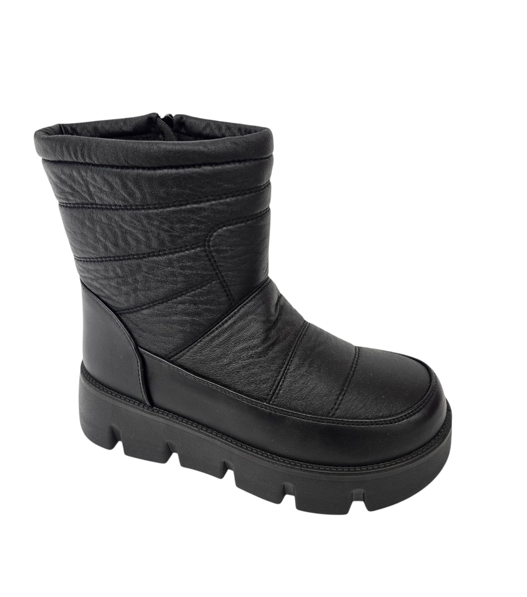 Ghete Dama Negre din Piele - Bold